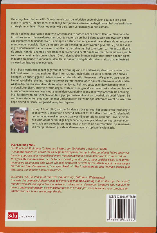 Achterkant van Laat onderwijs geld verdienen!