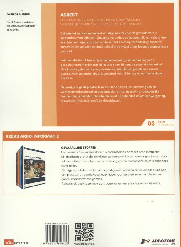 Achterkant van Asbest