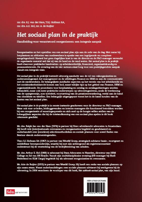 Achterkant van Het sociaal plan in de praktijk