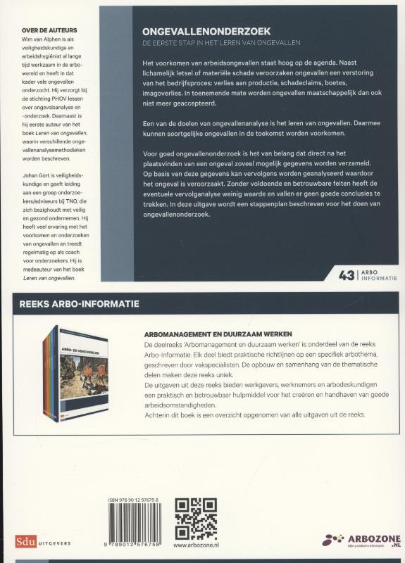 Achterkant van Ongevallenonderzoek