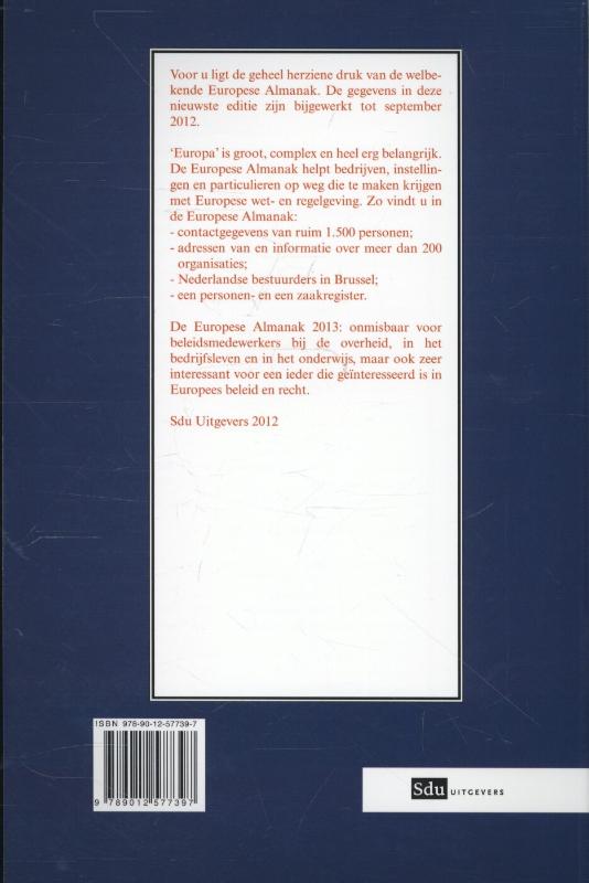 Achterkant van 2013