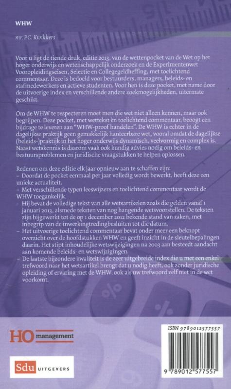 Achterkant van 2013