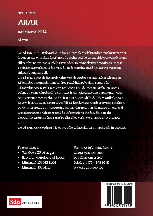Achterkant van Verklaard 2014