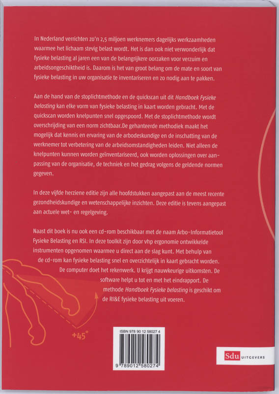 Achterkant van Handboek Fysieke belasting