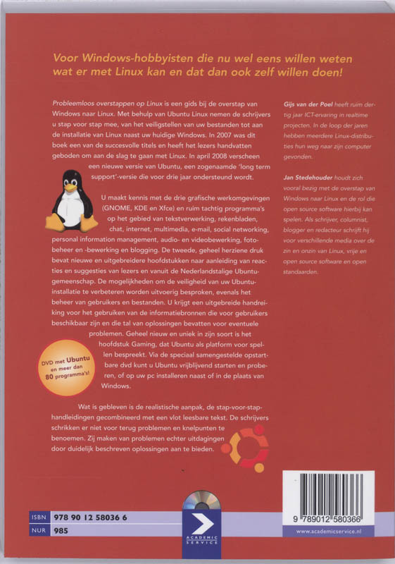 Achterkant van Probleemloos overstappen op Linux