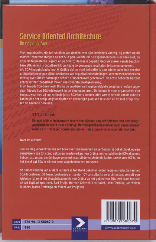 Achterkant van Service Oriented Architecture De volgende fase