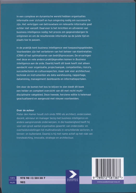 Achterkant van Business intelligence