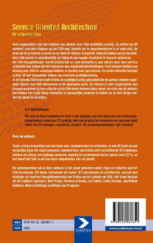 Achterkant van Service Oriented Architecture de volgende fase