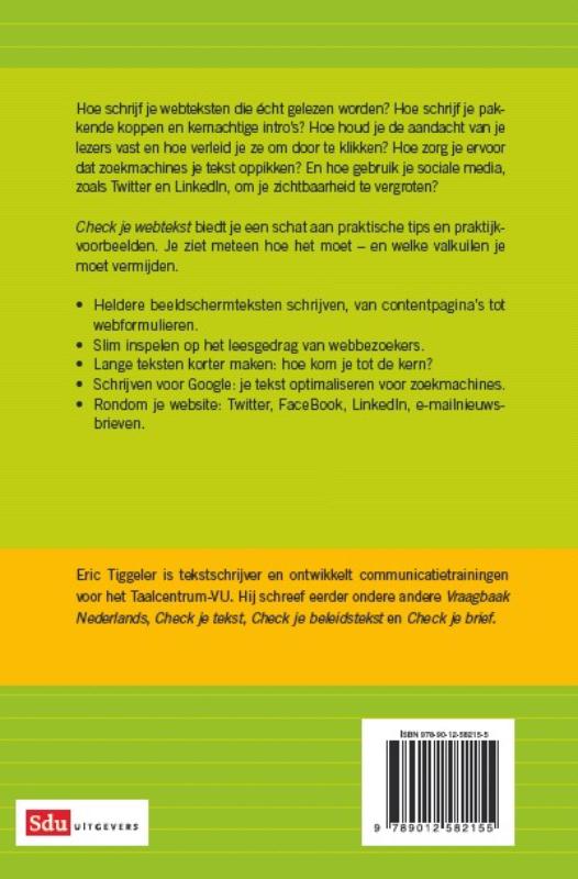 Achterkant van Check je webtekst