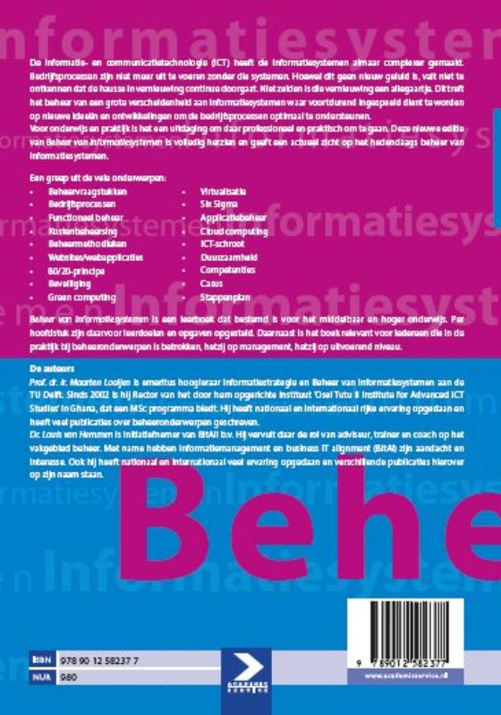 Achterkant van Beheer van informatiesystemen
