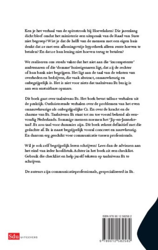 Achterkant van De taal van mr. Jip van Harten en dr. Janneke Bavelick