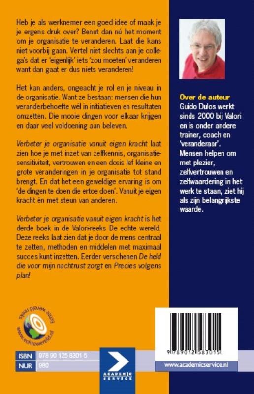 Achterkant van Verbeter je organisatie vanuit eigen kracht