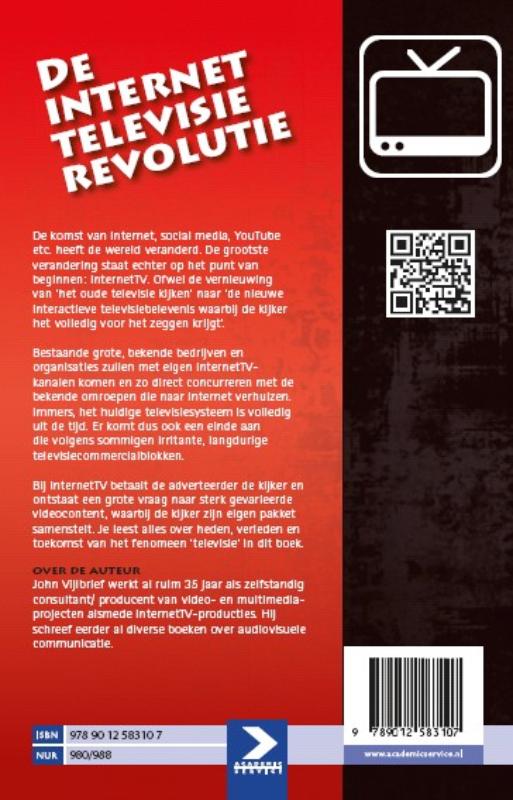 Achterkant van Internet televisie revolutie
