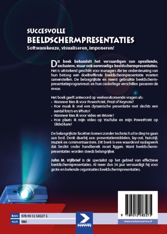 Achterkant van Succesvolle beeldschermpresentaties