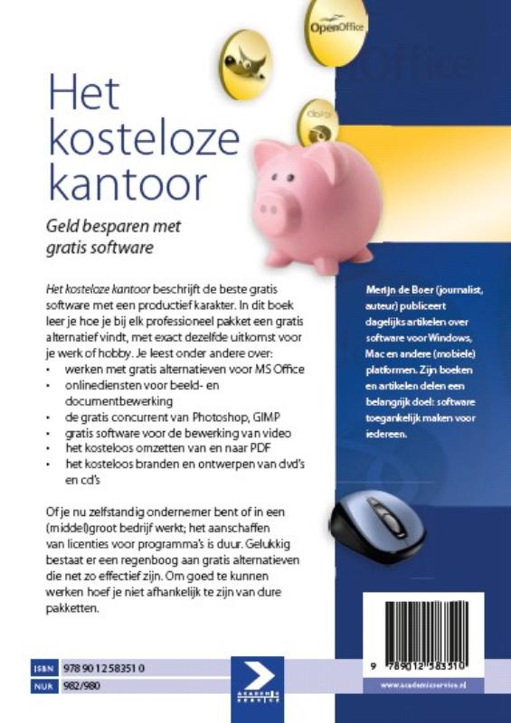 Achterkant van Het kosteloze kantoor