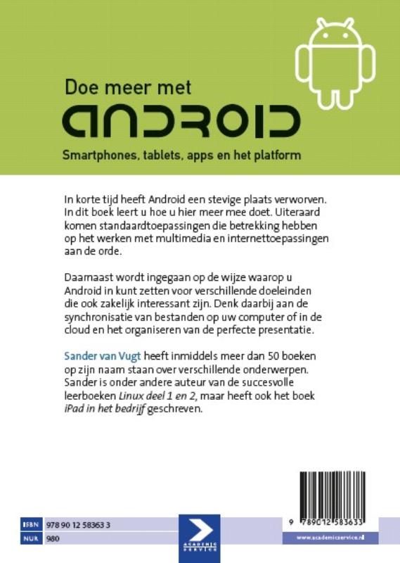 Achterkant van Doe meer met Android