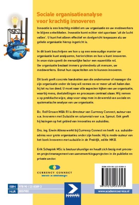 Achterkant van Sociale organisatieanalyse