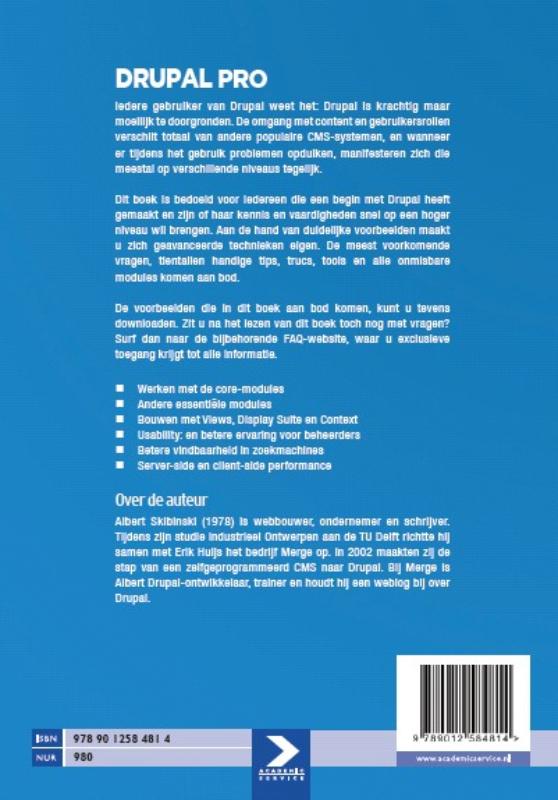 Achterkant van Drupal pro
