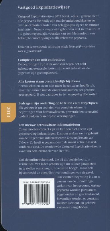 Achterkant van 2013