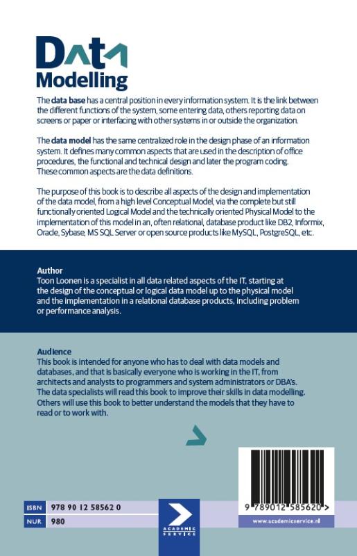 Achterkant van Data Modelling