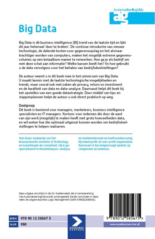 Achterkant van Big data