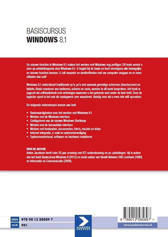 Achterkant van Windows 8.1