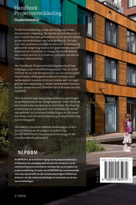 Achterkant van Handboek projectontwikkeling