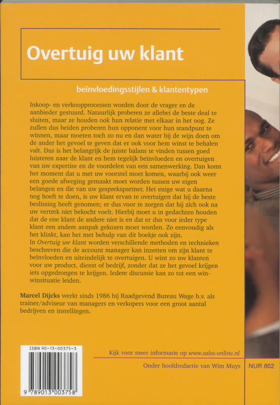 Achterkant van Overtuig uw klant
