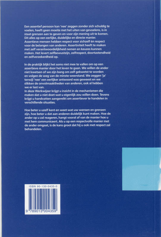 Achterkant van Assertiviteit