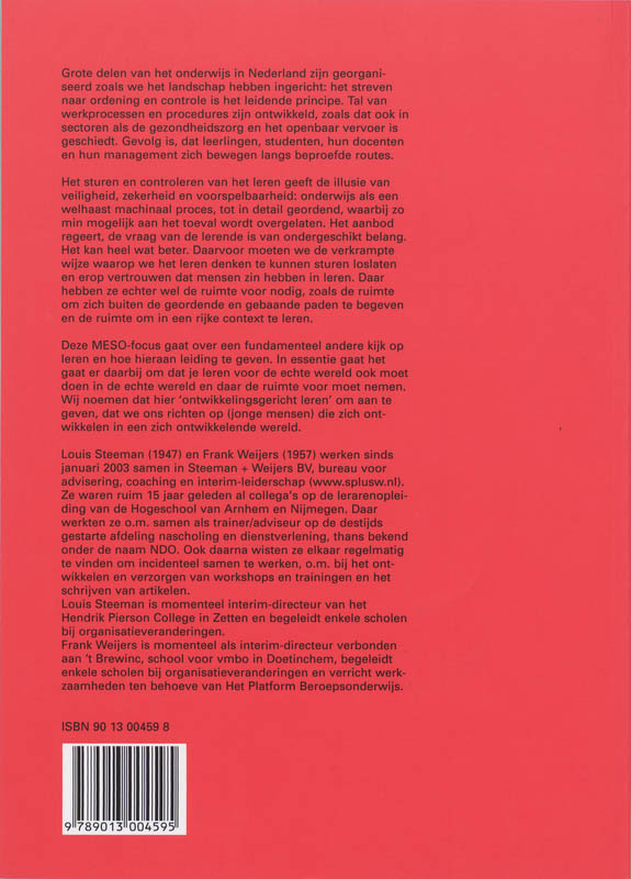 Achterkant van Leidinggeven aan ontwikkelingsgericht leren?