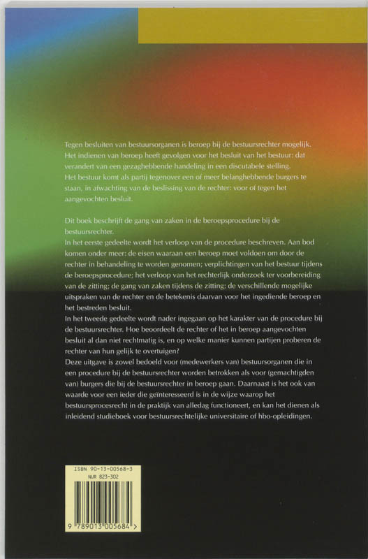 Achterkant van Procederen bij de bestuursrechter