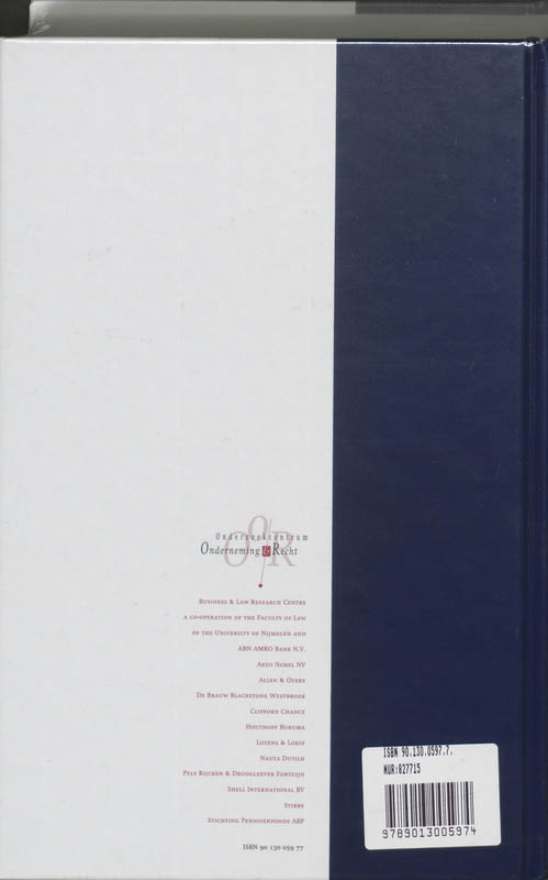 Achterkant van Principles of european insolvency law