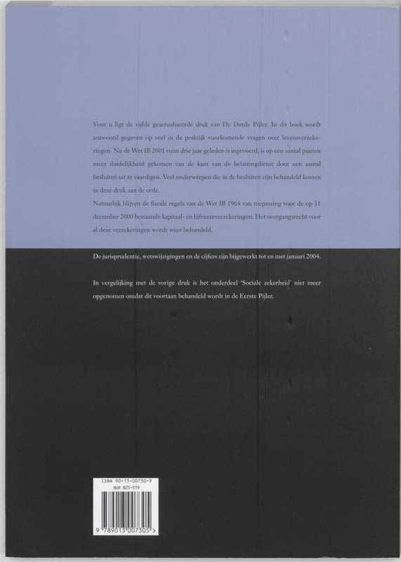 Achterkant van De derde pijler