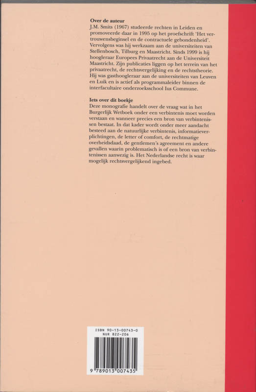 Achterkant van Bronnen van verbintenissen