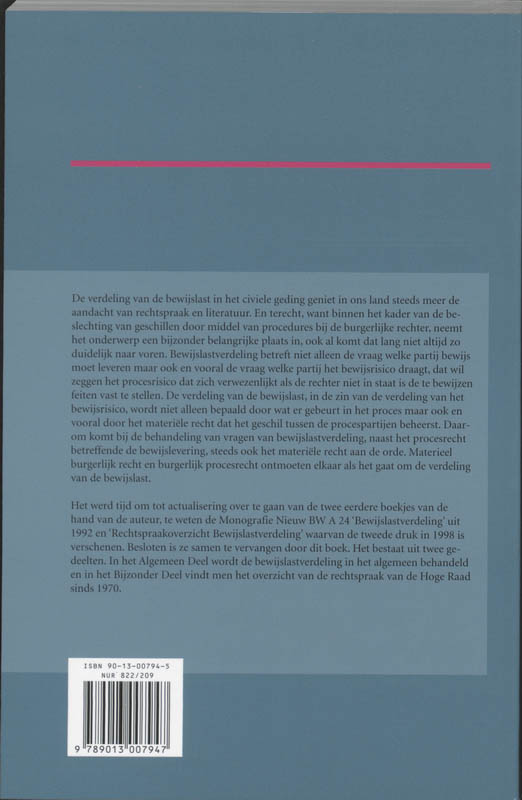 Achterkant van Bewijslastverdeling