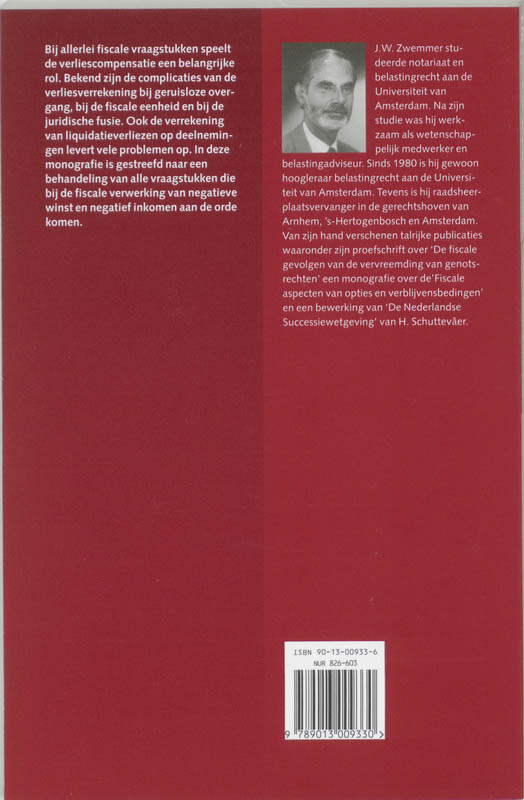 Achterkant van Verliescompensatie