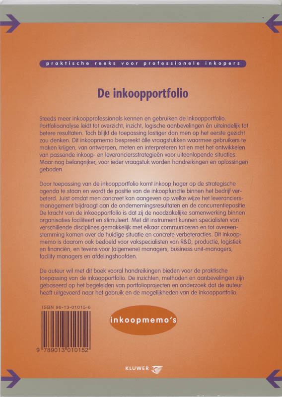 Achterkant van De inkoopportfolio