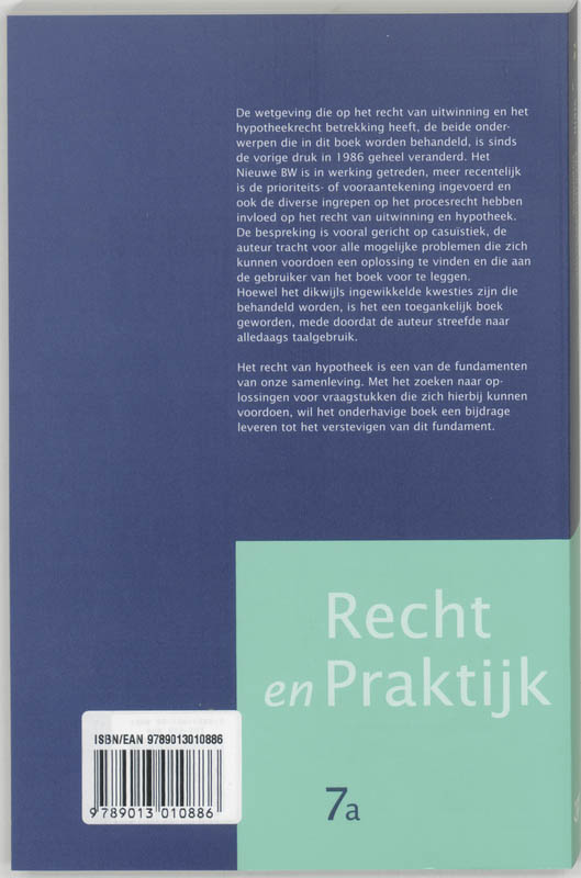 Achterkant van Hypotheek