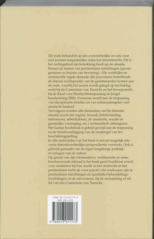 Achterkant van Nederlands detentierecht