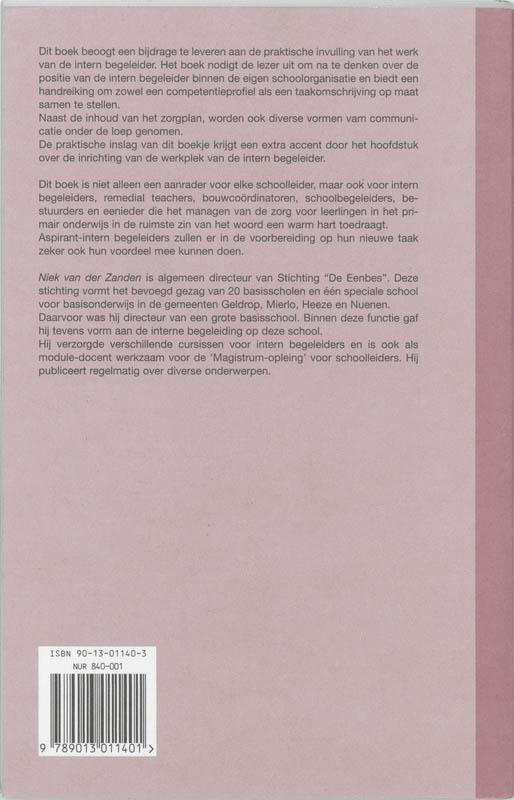 Achterkant van De intern begeleider