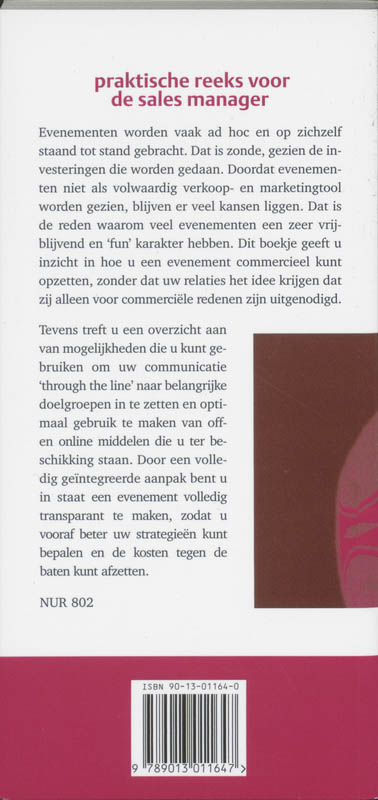 Achterkant van Het evenement als sales instrument