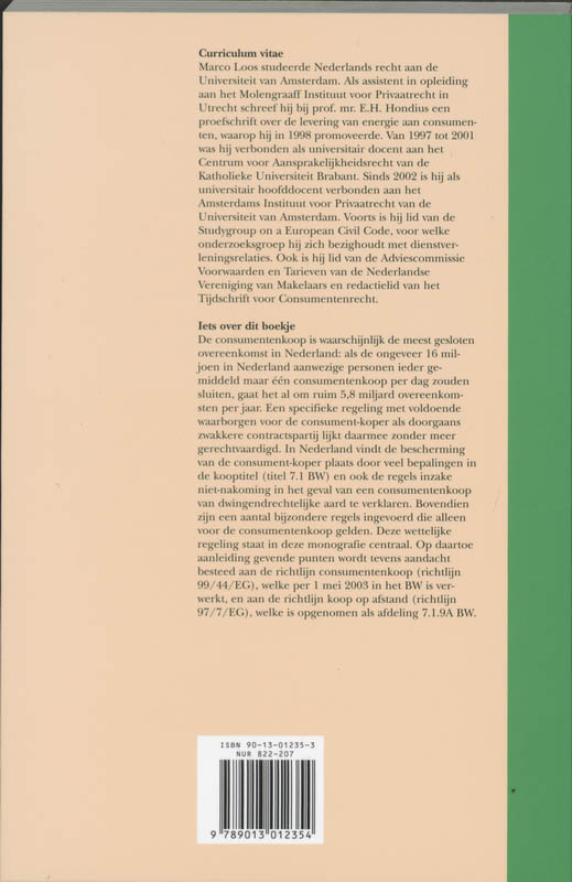 Achterkant van Consumentenkoop