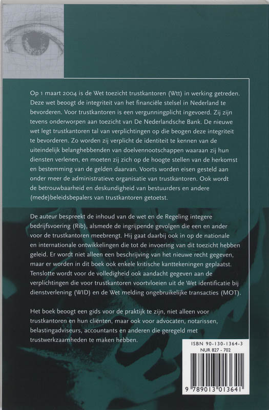 Achterkant van Toezicht trustkantoren in Nederland