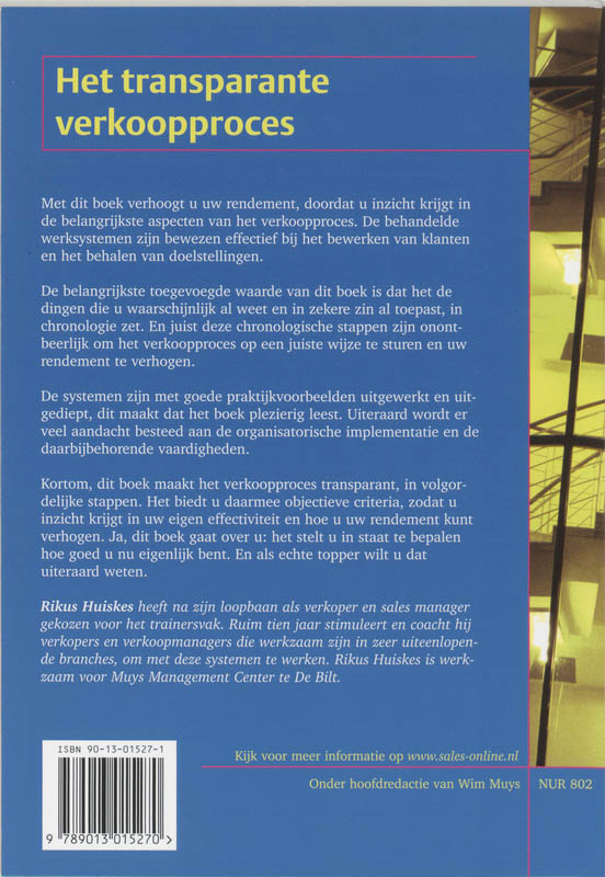 Achterkant van Het transparante verkoopproces