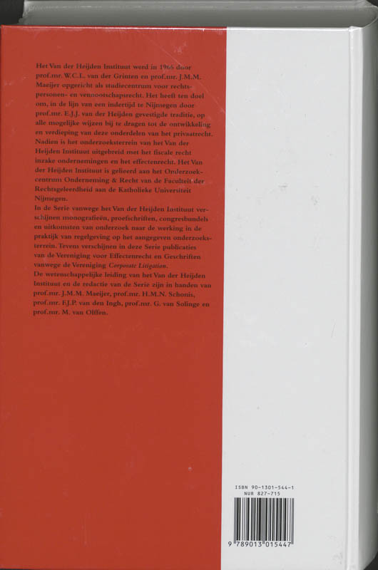 Achterkant van Verspreide geschriften van W.C.L.van der Grinten