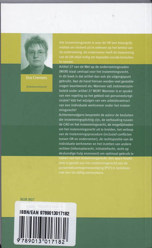 Achterkant van OR en instemmingsrecht