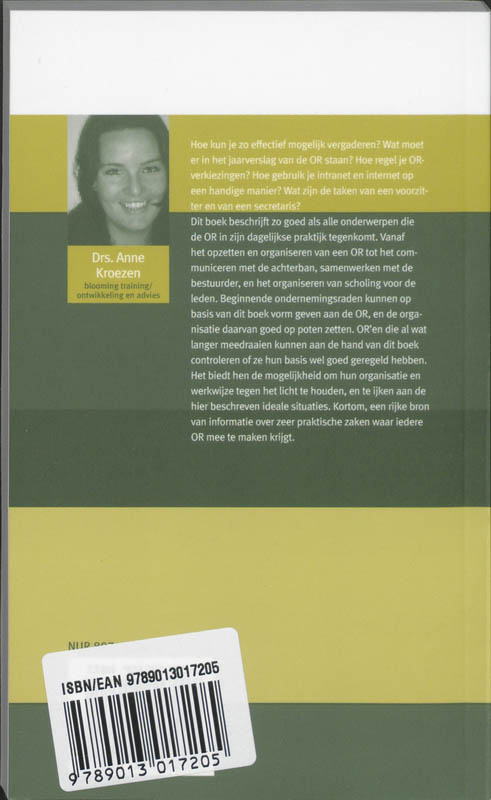 Achterkant van OR en het dagelijkse werk