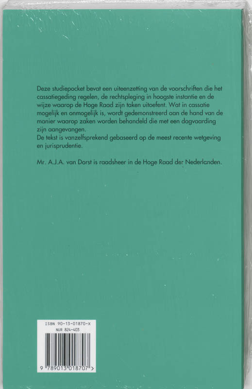 Achterkant van Cassatie in strafzaken