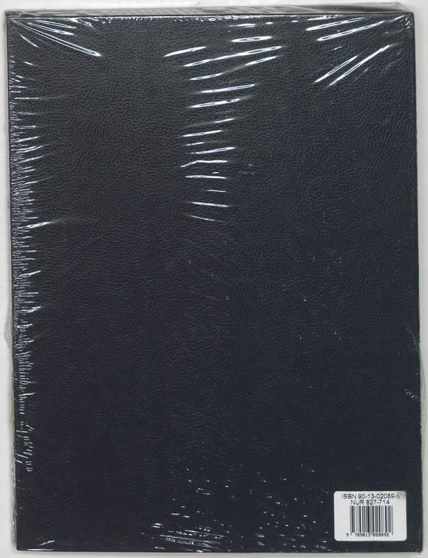 Achterkant van Register van aandeelhouders losbladig (onbedrukt) in band
