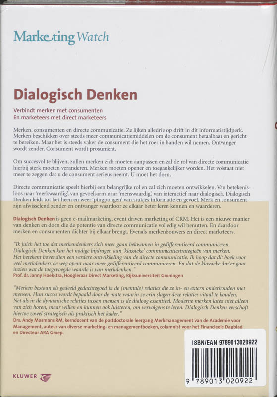 Achterkant van Dialogisch Denken